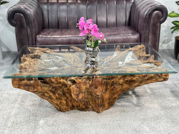 Baumwurzel Couchtisch Root aus Teakholz