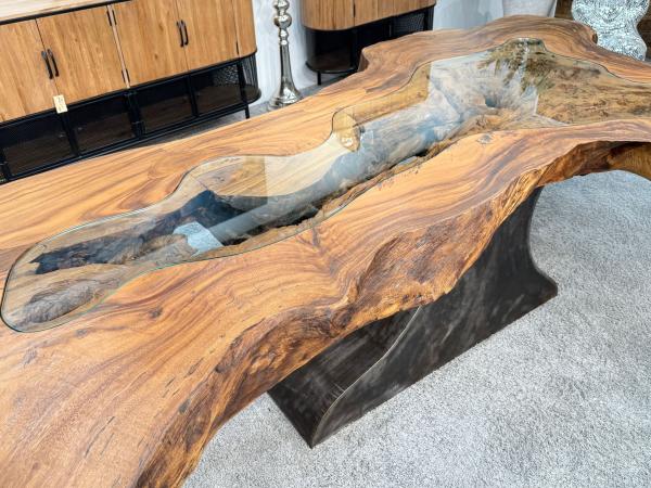 Baumstammtisch Designtisch Kunstwerk Unikat