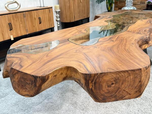 Baumstammtisch Designtisch Kunstwerk Unikat