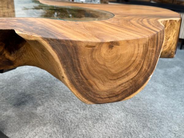 Baumstammtisch Designtisch Kunstwerk Unikat