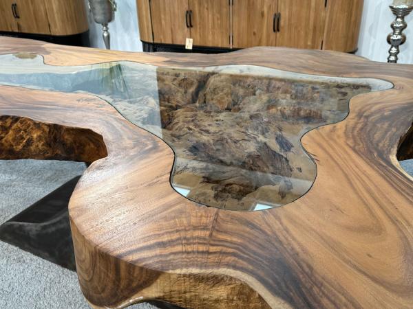 Baumstammtisch Designtisch Kunstwerk Unikat