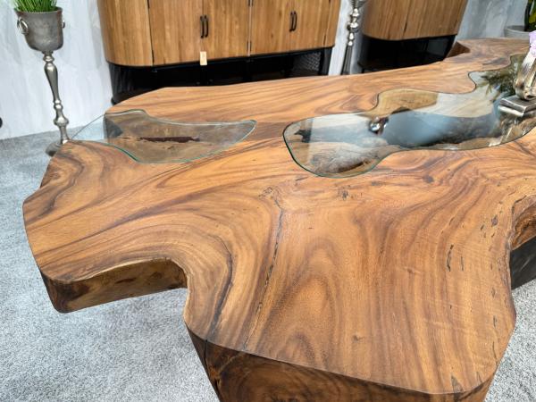 Baumstammtisch Designtisch Kunstwerk Unikat