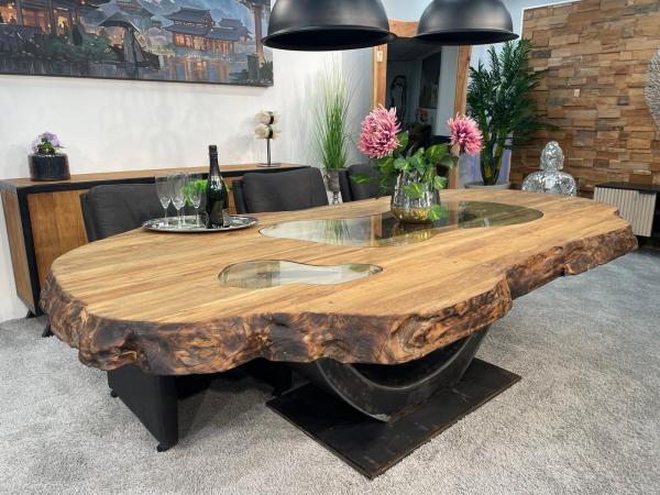Echtholz Besprechungstisch "Fusion" aus Teak 260cm