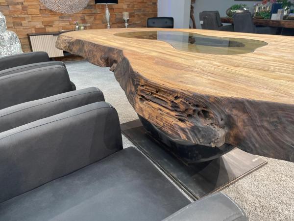 Echtholz Besprechungstisch "Fusion" aus Teak 260cm