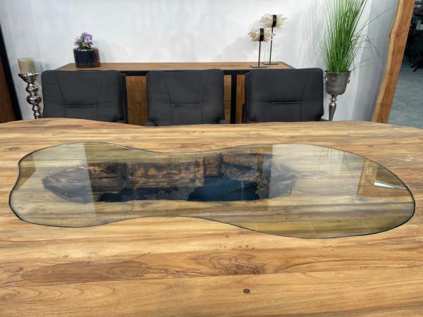 Echtholz Besprechungstisch "Fusion" aus Teak 260cm