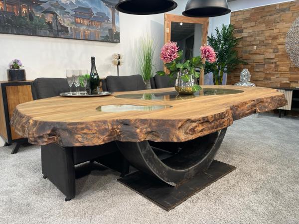 Echtholz Besprechungstisch "Fusion" aus Teak 260cm