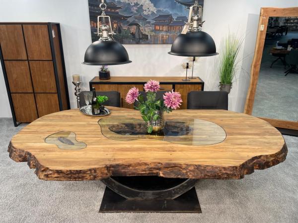 Echtholz Besprechungstisch "Fusion" aus Teak 260cm