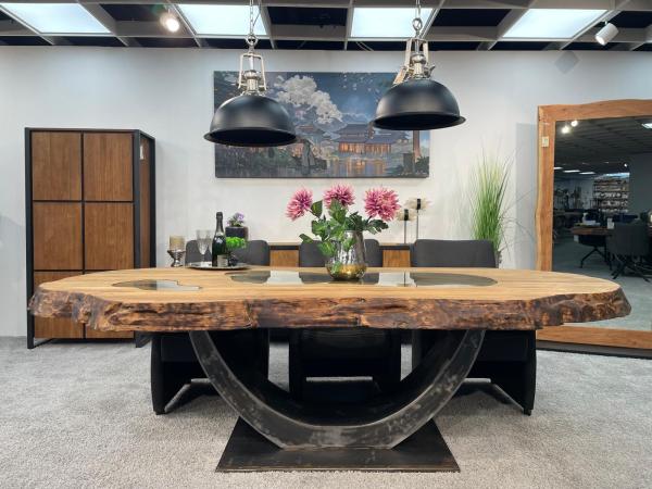 Echtholz Besprechungstisch "Fusion" aus Teak 260cm