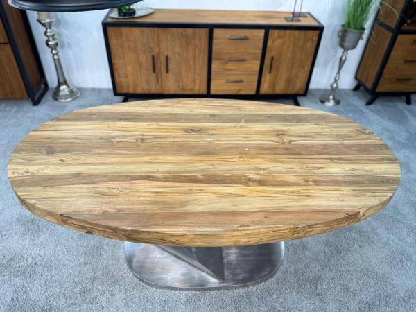 Ovaler Esstisch Konferenztisch aus Holz Sky Island