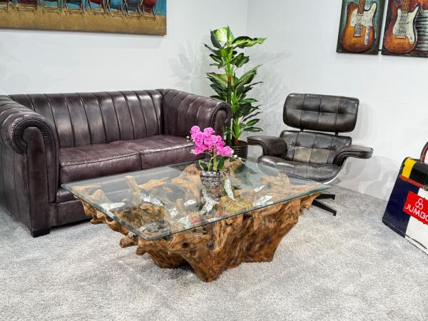 Baumwurzel Couchtisch Root aus Teakholz