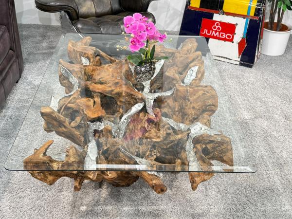 Baumwurzel Couchtisch Root aus Teakholz