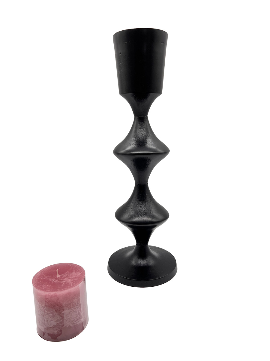 beschichtet TISCHONKEL aus DER :: Nickel schwarz Design Kerzenständer