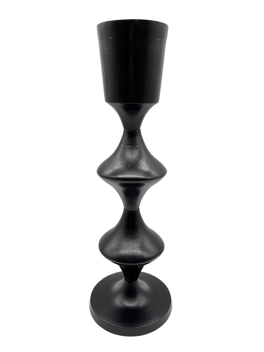DER TISCHONKEL :: Design Kerzenständer aus Nickel schwarz beschichtet