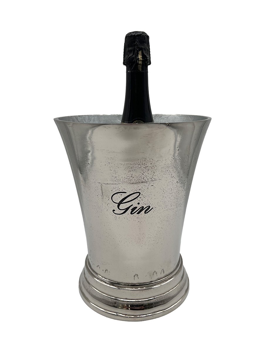 DER TISCHONKEL :: Gin Flaschenkühler aus Nickel