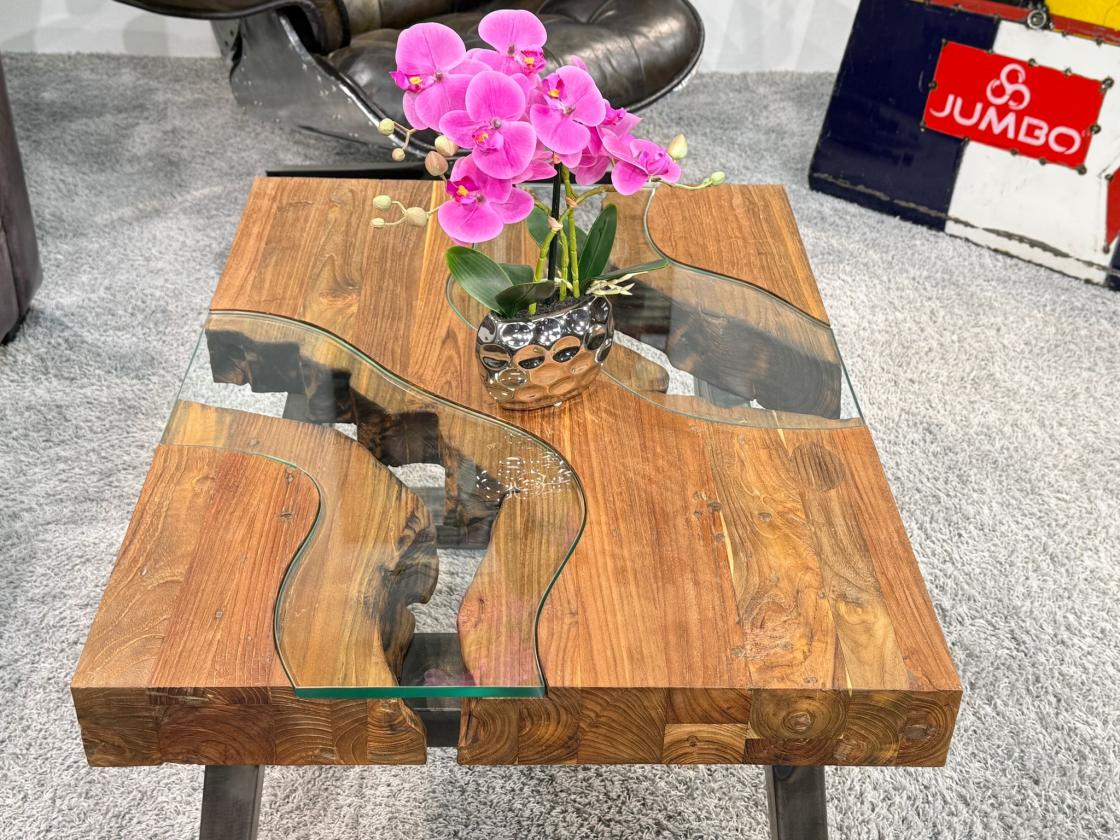 Couchtisch aus Holz Elements 100-80cm