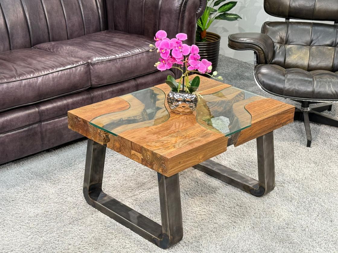 Couchtisch aus Holz Elements 100-80cm