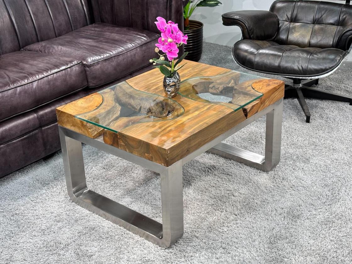 Couchtisch aus Holz Elements 100-80cm