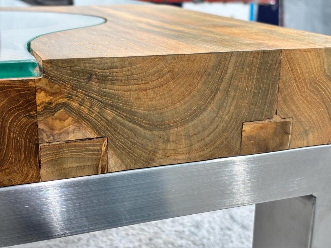 Couchtisch aus Holz Elements 100-80cm