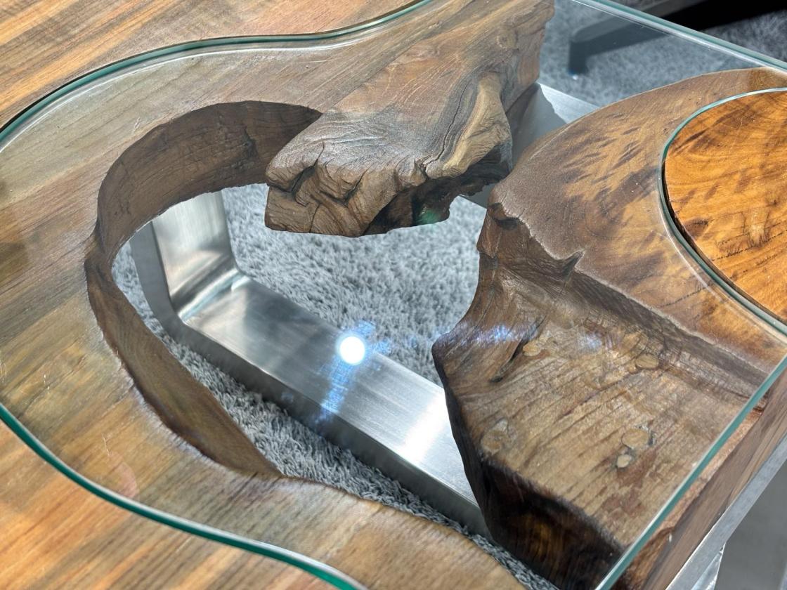 Couchtisch aus Holz Elements 100-80cm