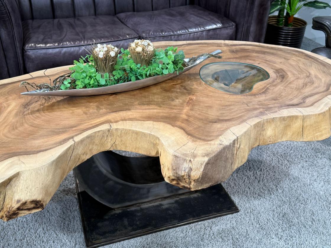 Designtisch Baumstamm Couchtisch