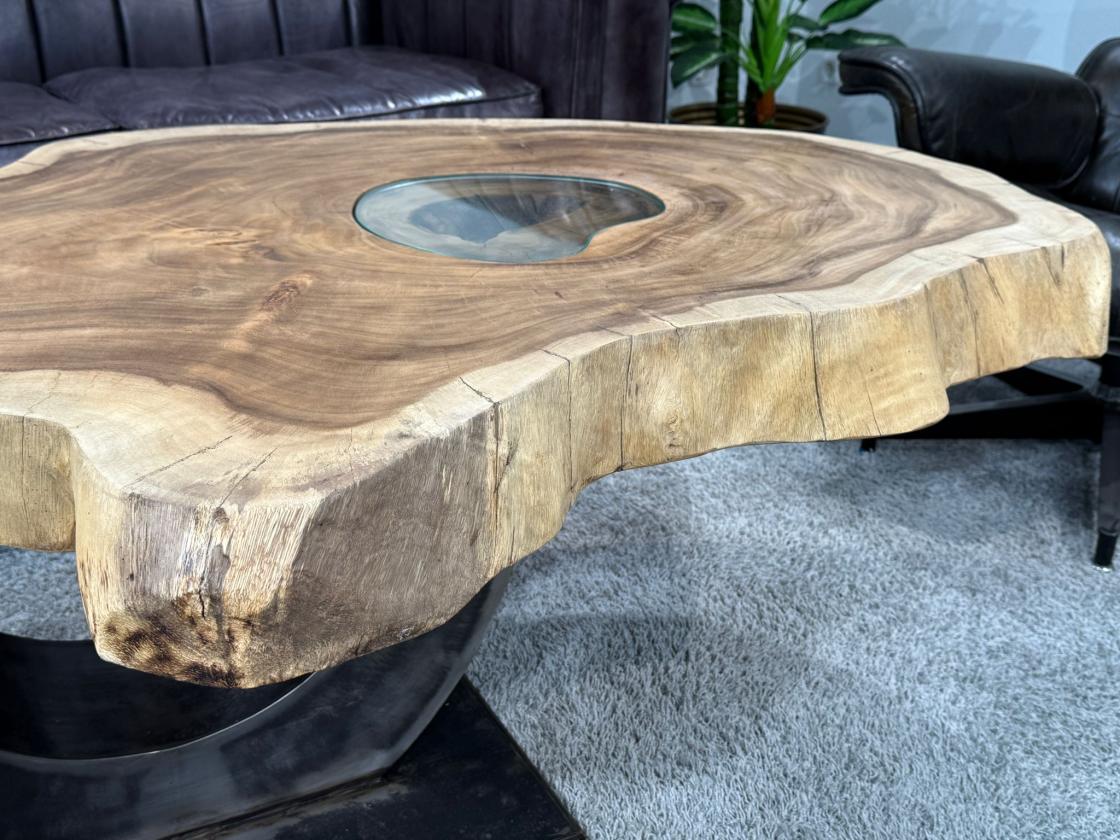 Designtisch Baumstamm Couchtisch