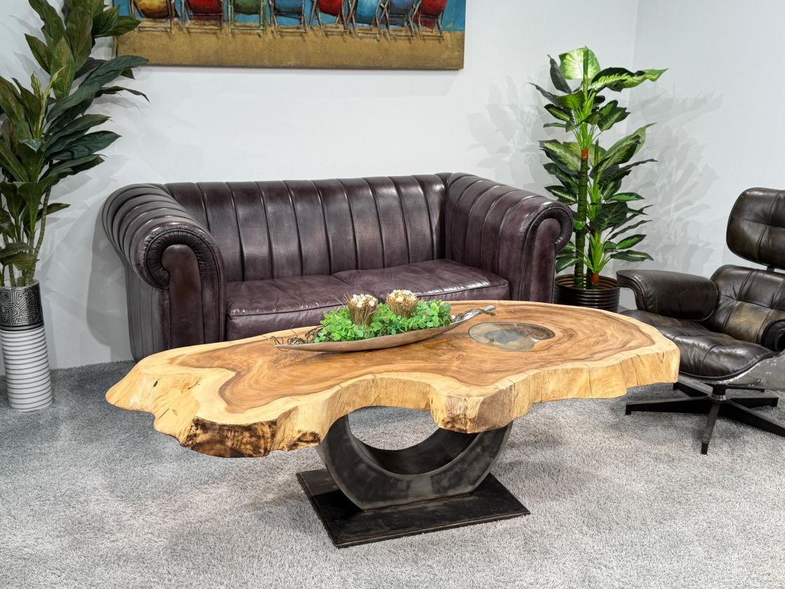 Designtisch Baumstamm Couchtisch