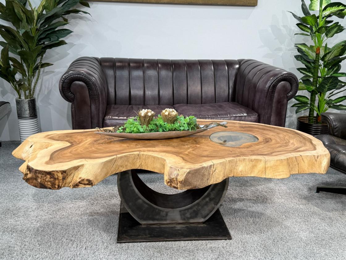 Designtisch Baumstamm Couchtisch