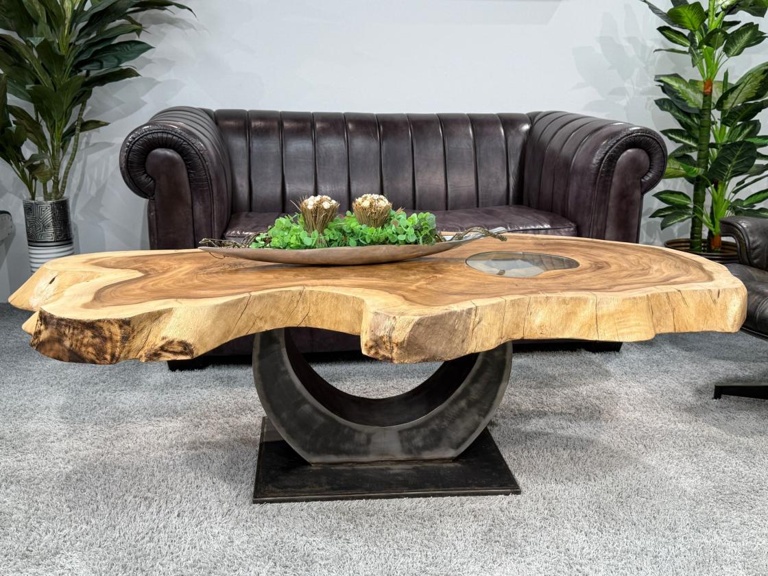 Designtisch Baumstamm Couchtisch