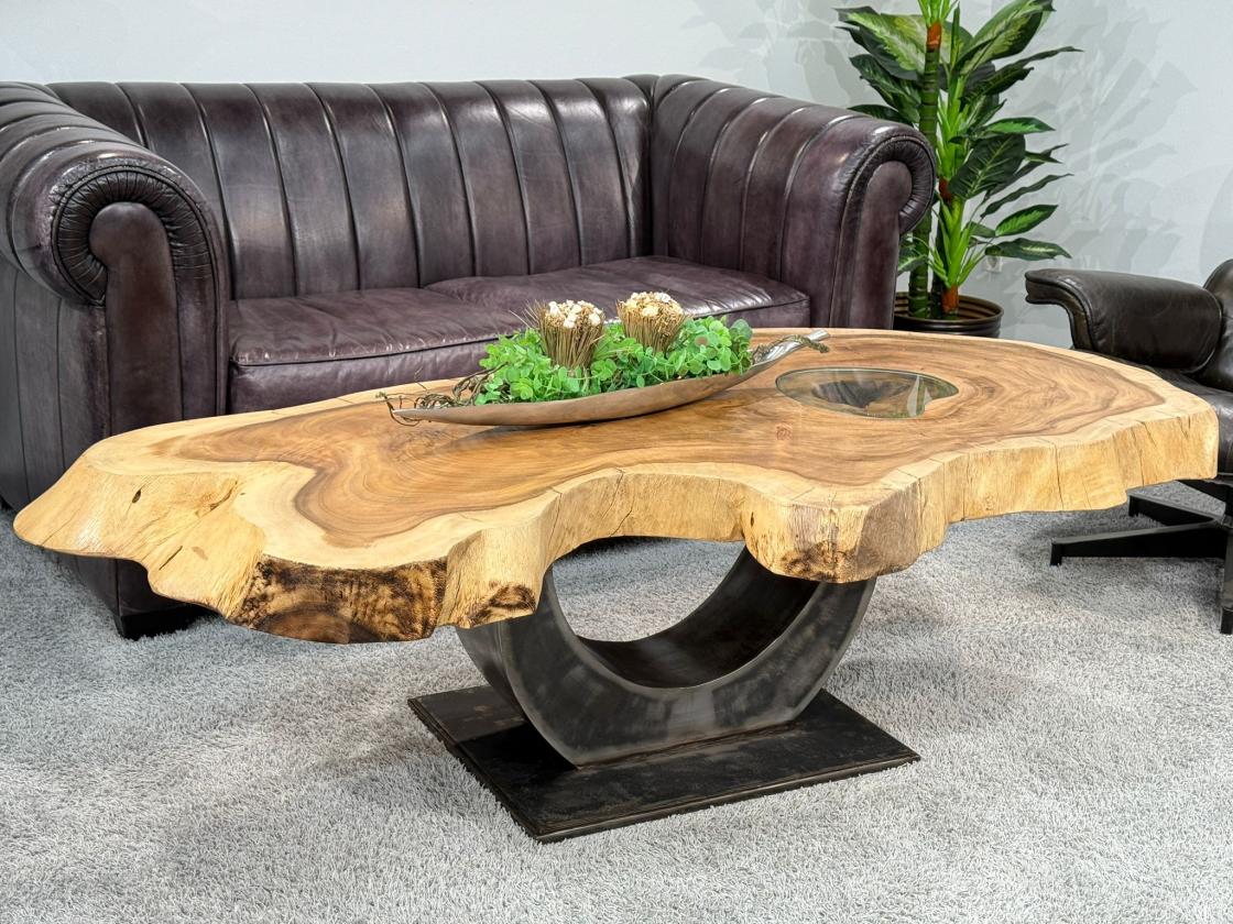 Designtisch Baumstamm Couchtisch