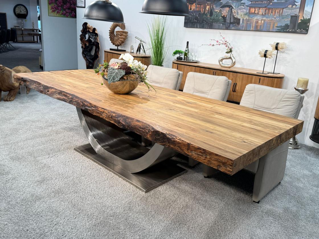 Esszimmertisch-Deep-Island-300-110-cm-mit-Halbmondgestell