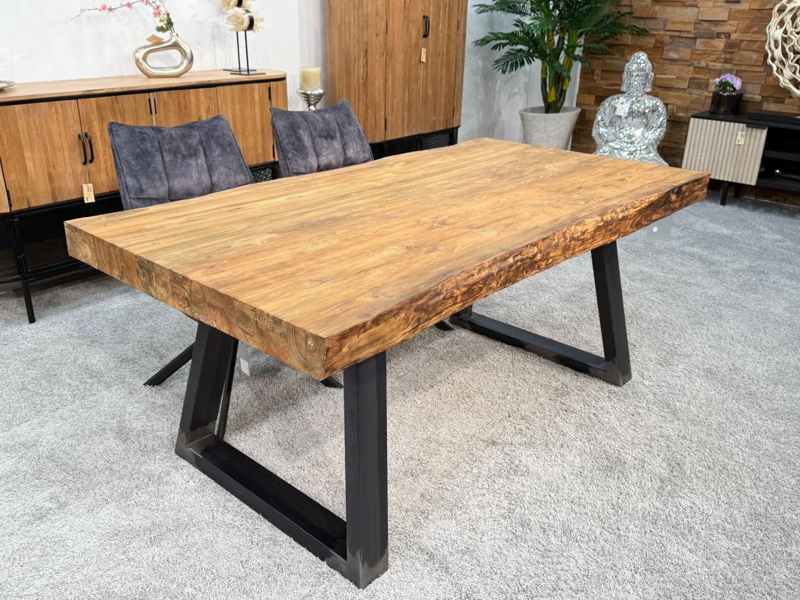 Esstisch aus Massivholz für 6 Personen 180 cm