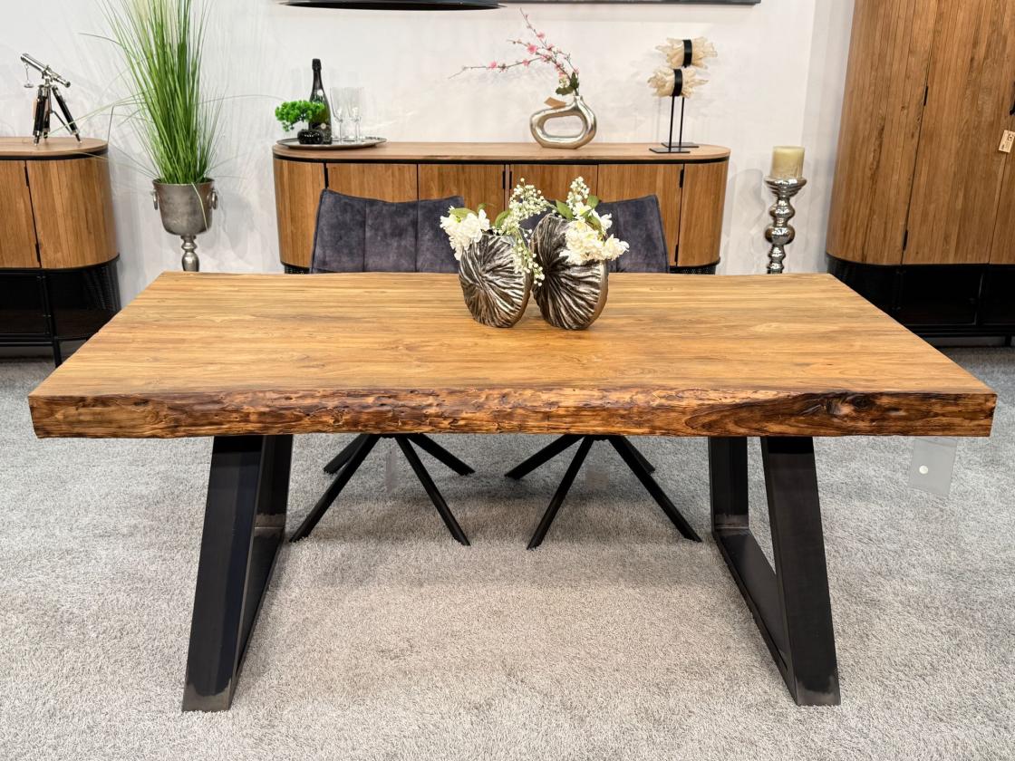 Esstisch aus Massivholz für 6 Personen 180 cm