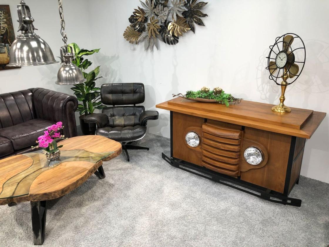 Sideboard "Willys" aus recyceltem Holz 155 x 70 x 80 cm (Reine Handarbeit)