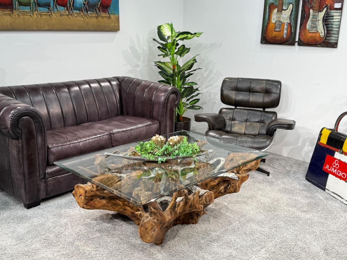 Baumwurzel Couchtisch Root aus Teakholz