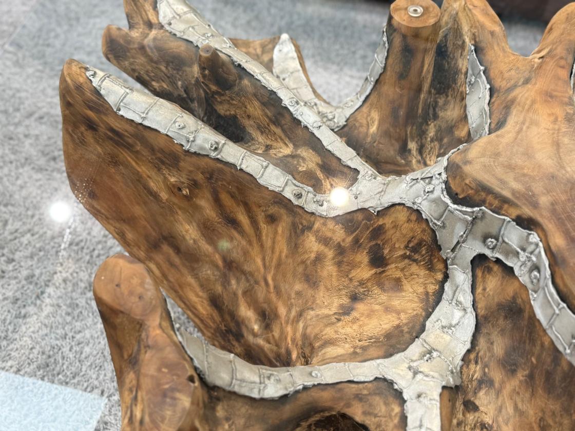 Baumwurzel Couchtisch Root aus Teakholz