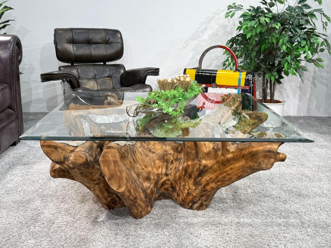 Baumwurzel Couchtisch Root aus Teakholz