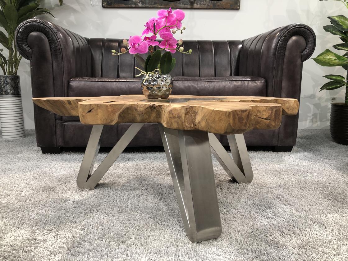 Baumstamm-Wildkante-Teak-Natur-Couchtisch
