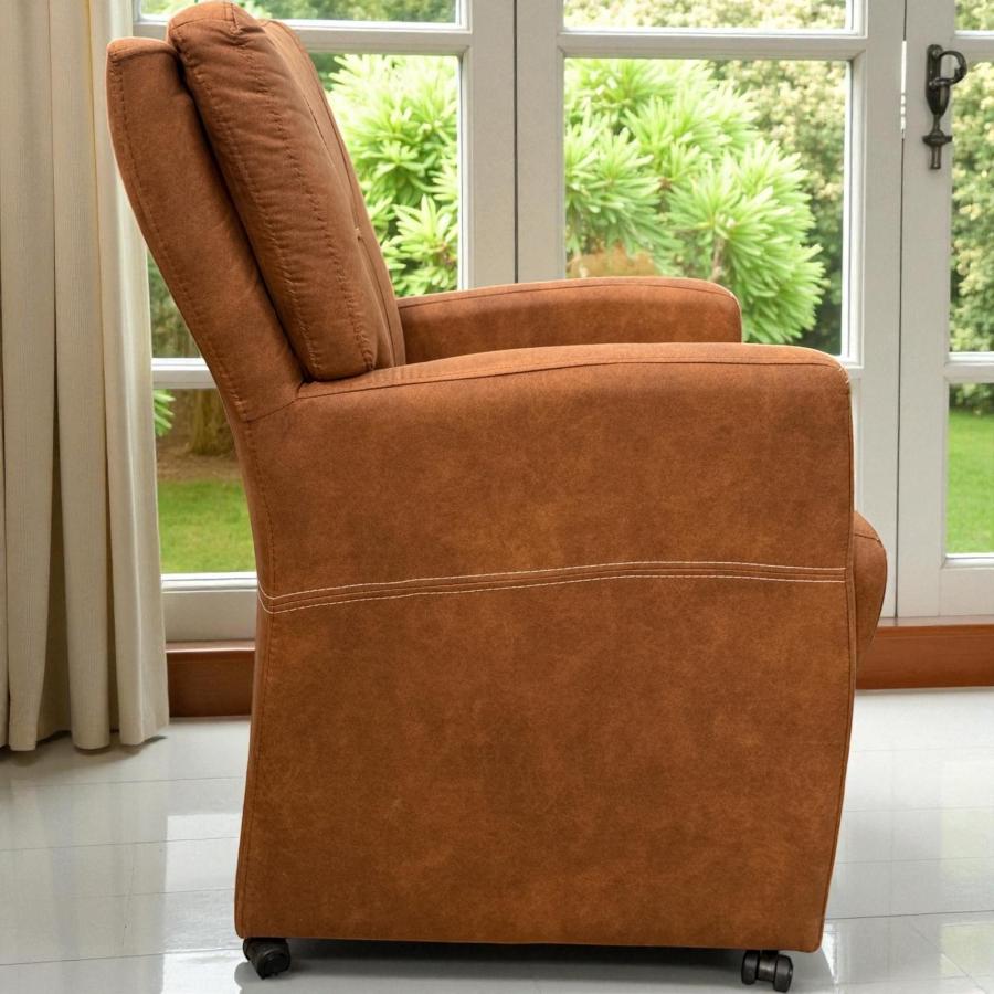 Bequemer Esszimmerstuhl Sessel Granada cognac