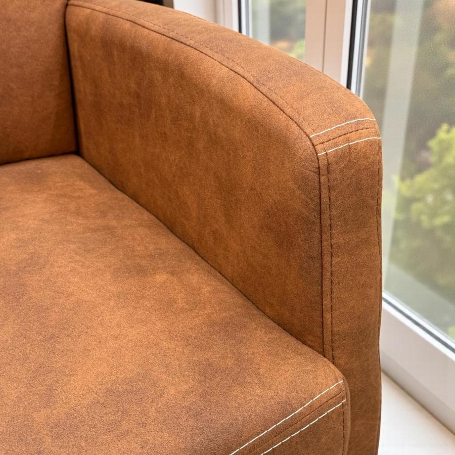 Bequemer Esszimmerstuhl Sessel Granada cognac