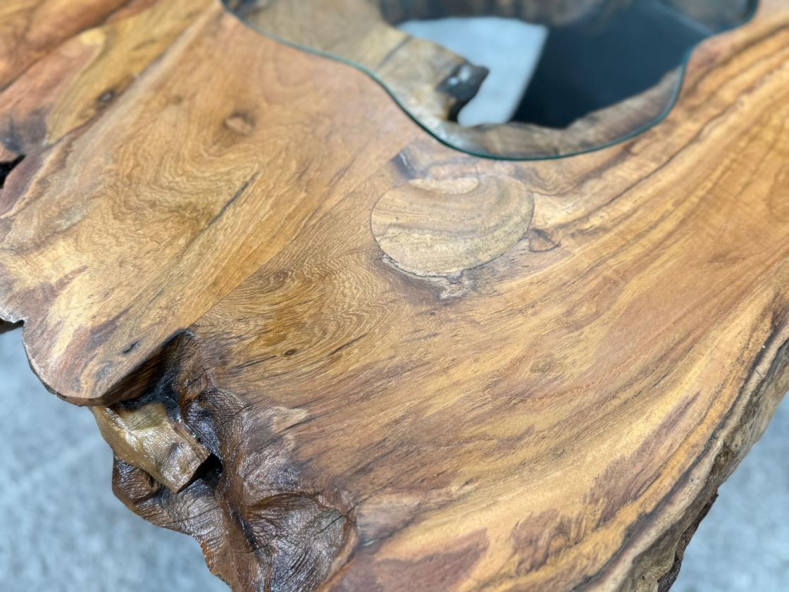 Besonder Couchtisch Expression aus holz Baumscheibe Baumstamm