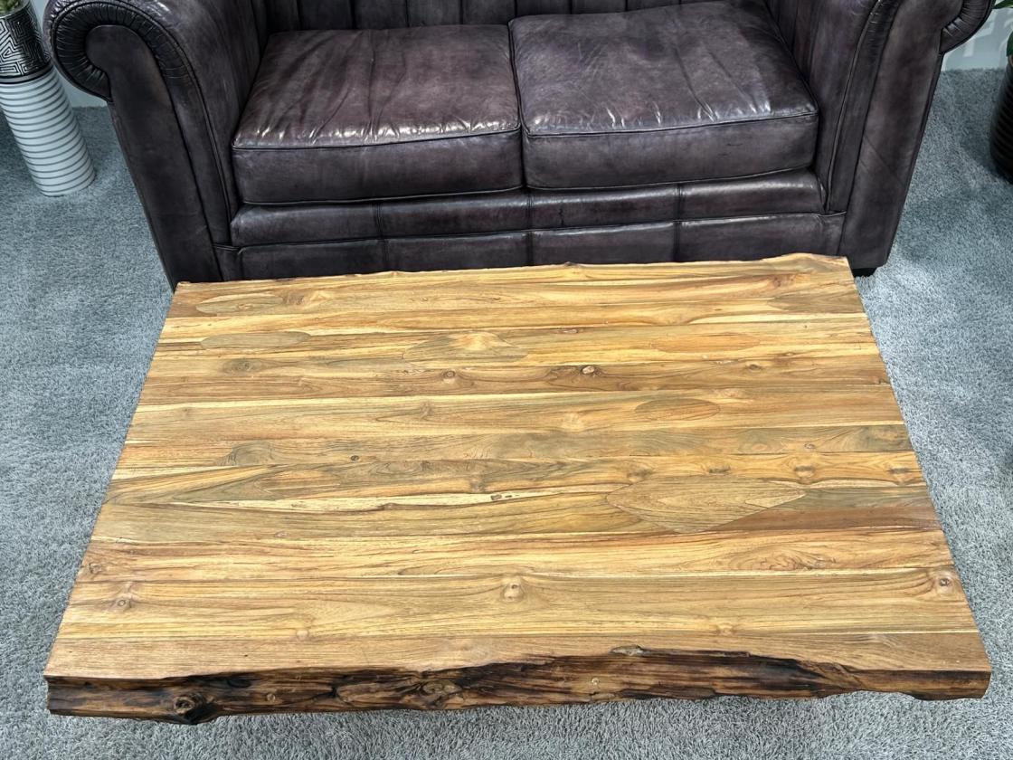 Wohnzimmertisch auf Wunschmaß Deep Island eckig ohne Glas