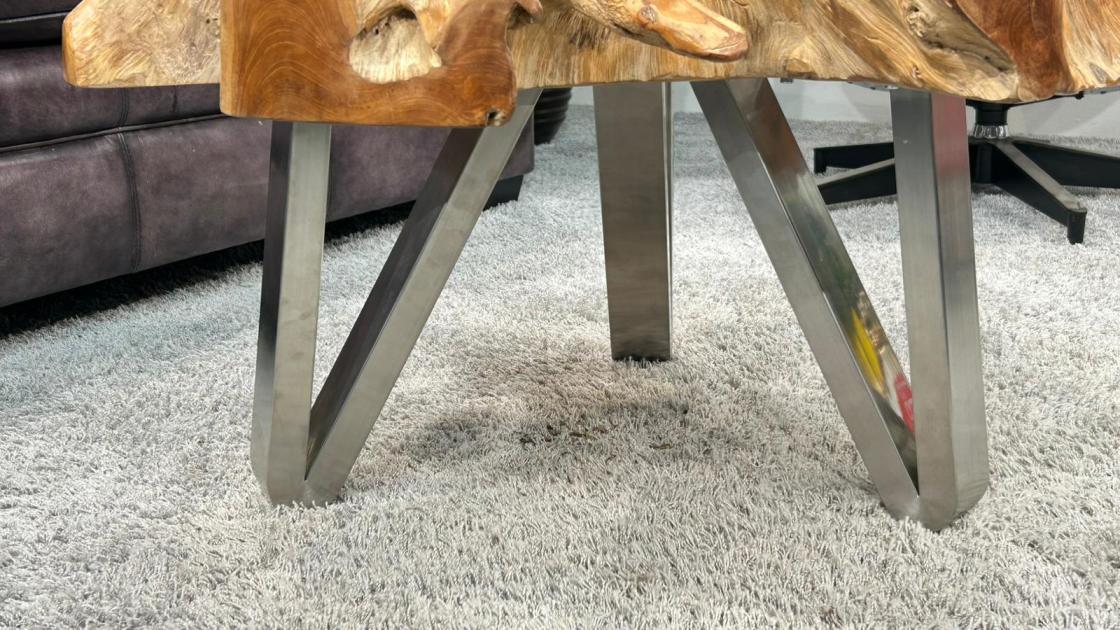 Wohnzimmertisch aus Teakholz, ca. 78 x 42 x 10 cm