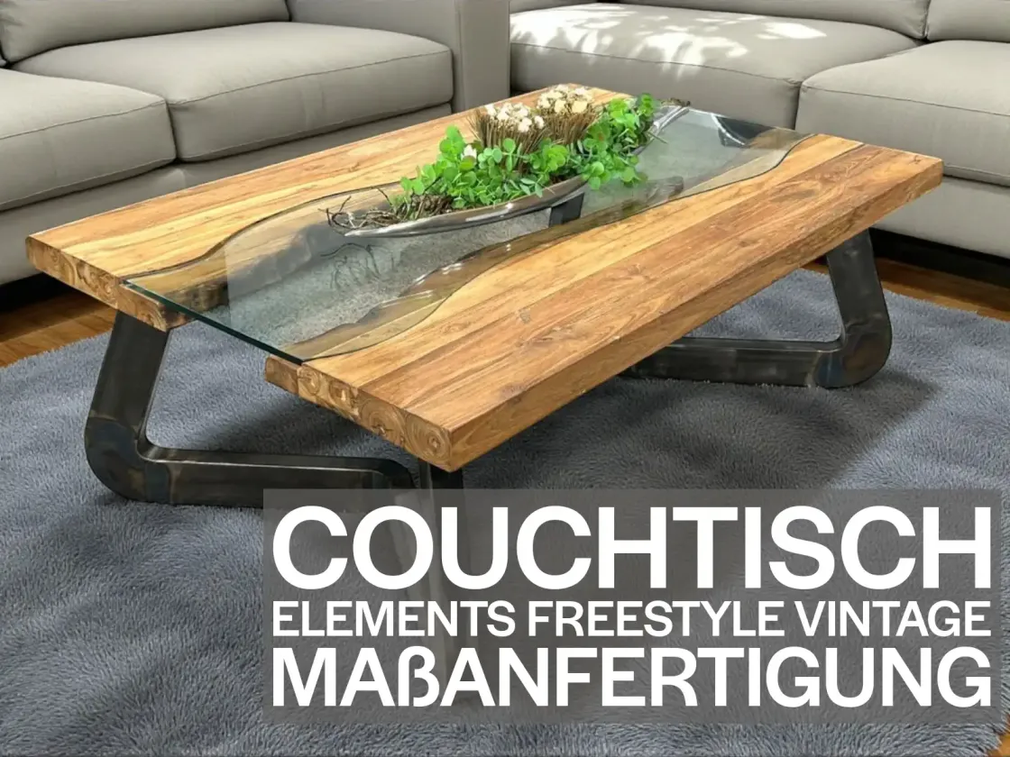 Couchtisch auf Wunschmaß Elements Freestyle Vintage