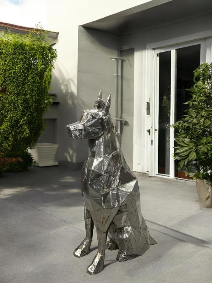 Skulptur Hund aus Eisen 120 cm