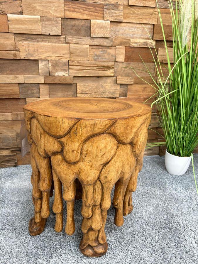 Dekoration Hocker aus Massivholz