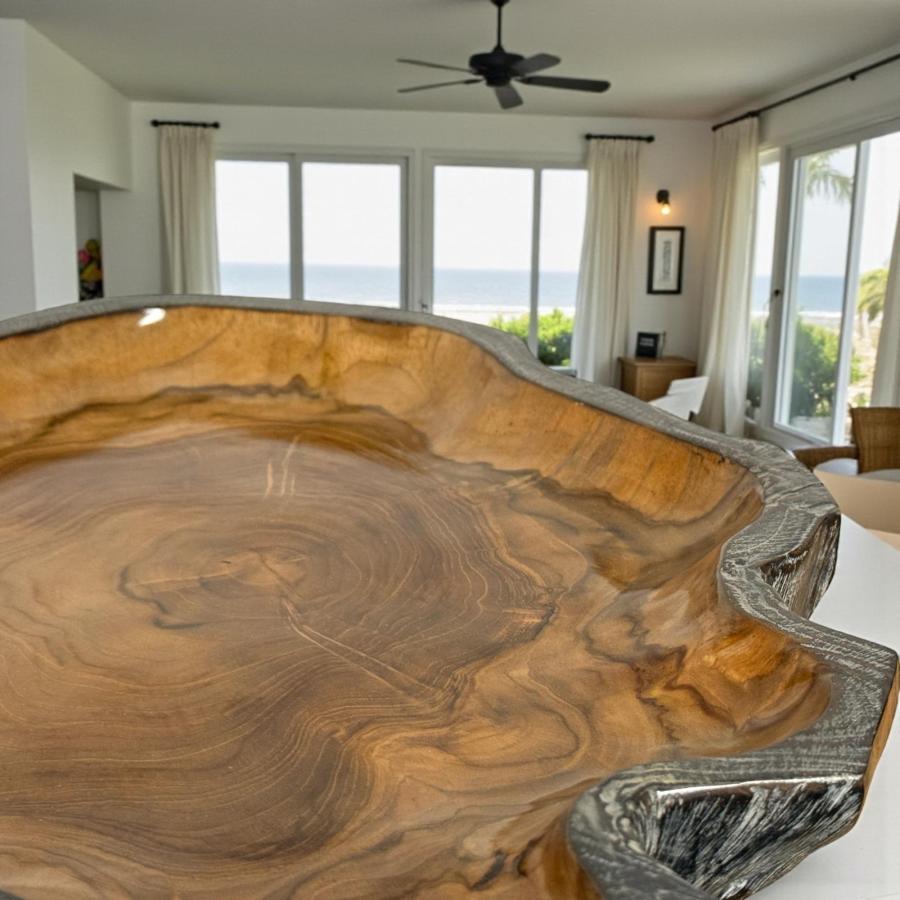 Obstschale teakholz lara tischdeko