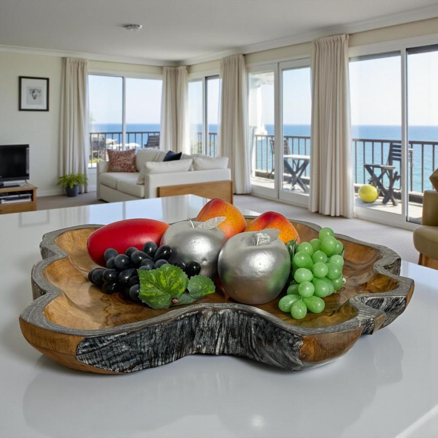 Obstschale teakholz lara tischdeko