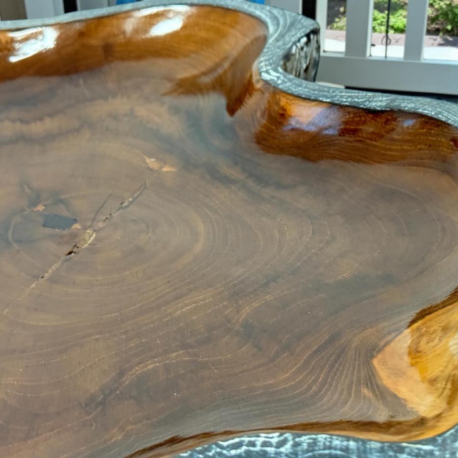 Obstschale teakholz lara tischdeko