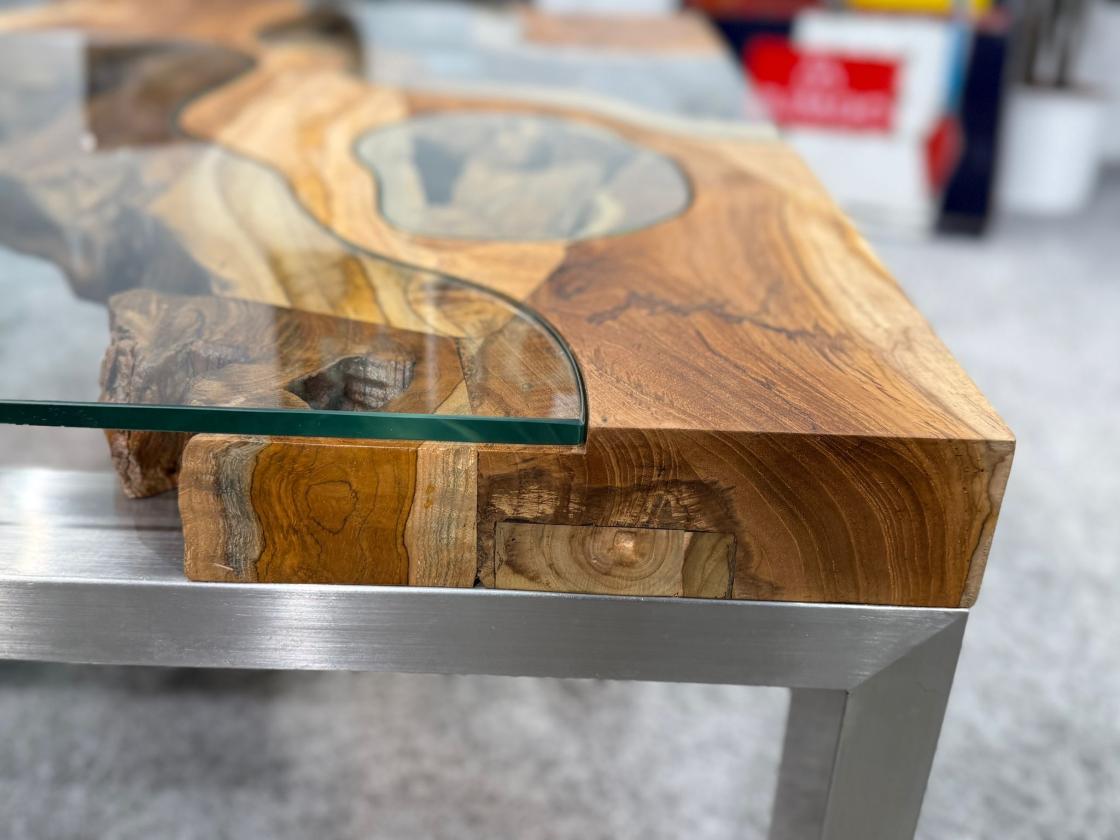 Couchtisch aus Teakholz Natural Landscape