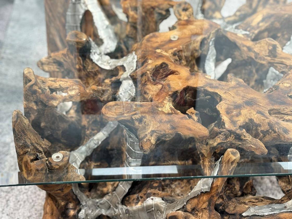 Baumwurzel Couchtisch Root aus Teakholz